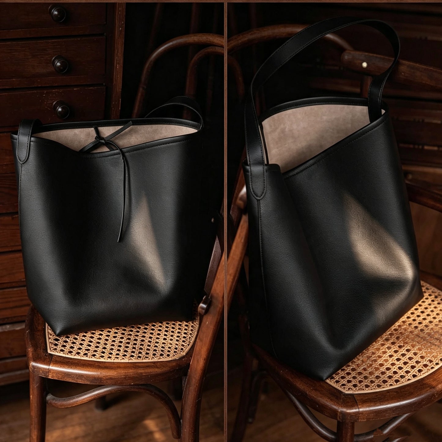 E001 Noir EVE Leather