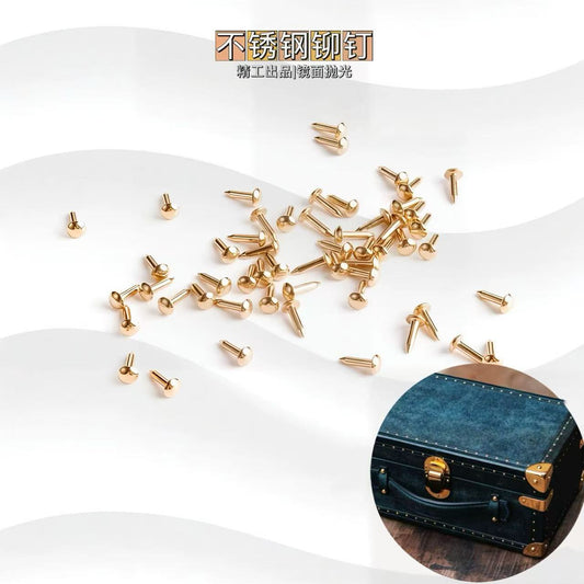 1335 Stainless Steel Decorative Rivets for Wooden Boxes ,Gold/silver