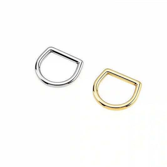 1233 Stainless steel D-Ring,Gold/silver,Multiple size