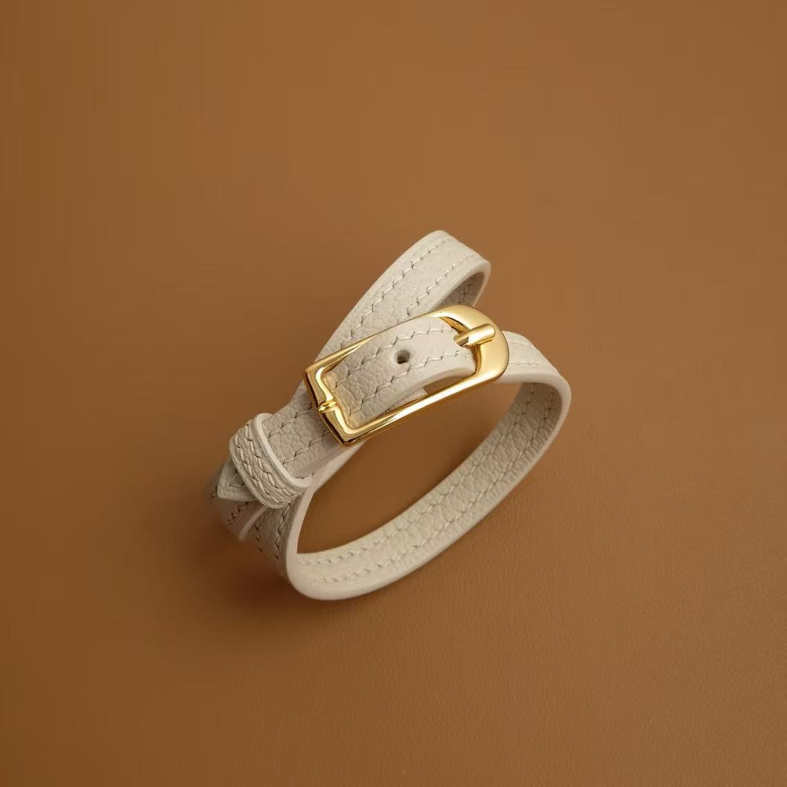 S004 Cream French Alran Sully Leather