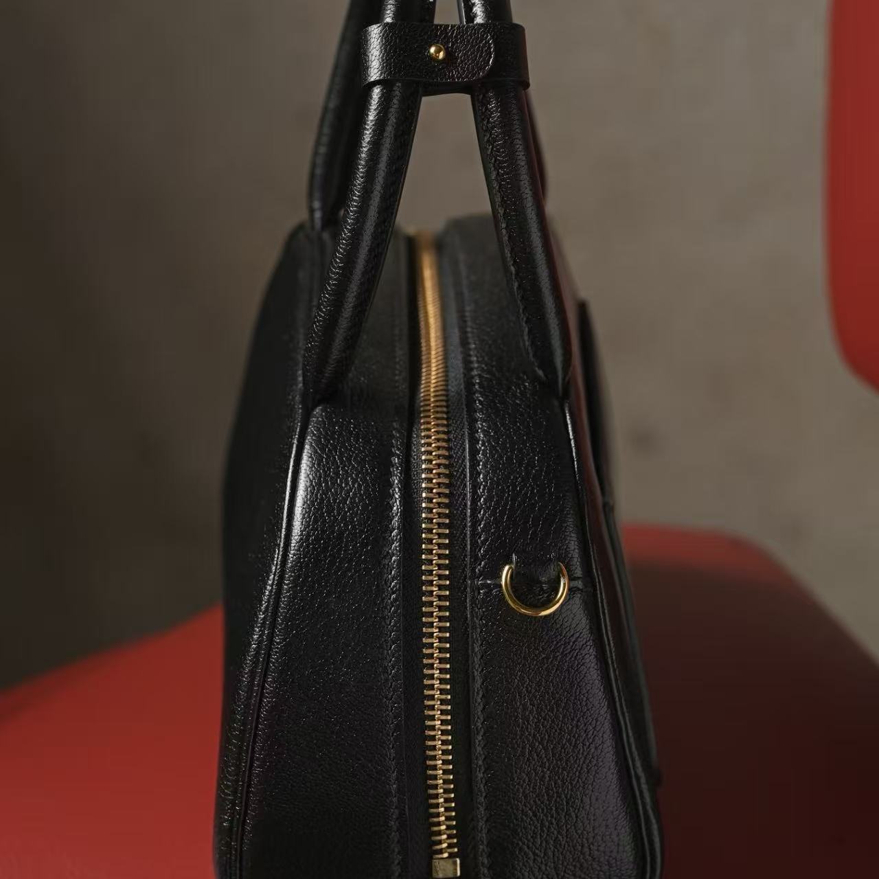 S001 Black French Alran Sully Leather