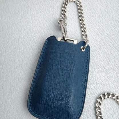S013 Navy Green French Alran Sully Leather