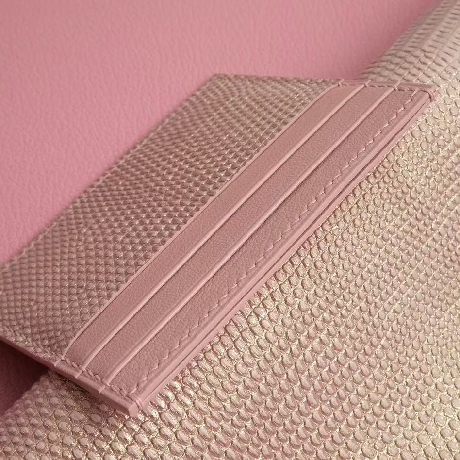 S012 Pink Green French Alran Sully Leather