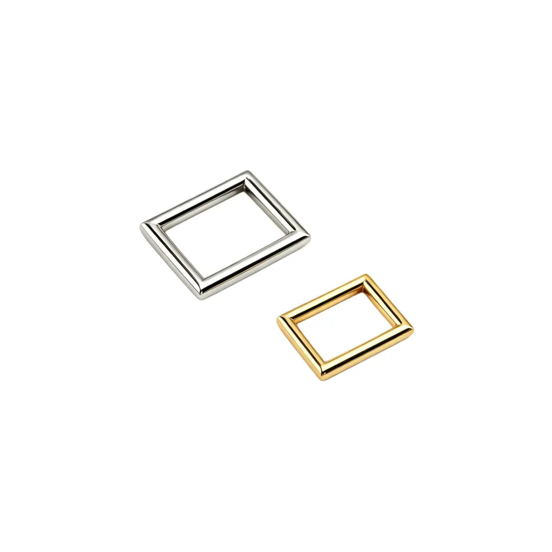 1239 Stainless steel square ring buckle,Gold/silver,Multiple size