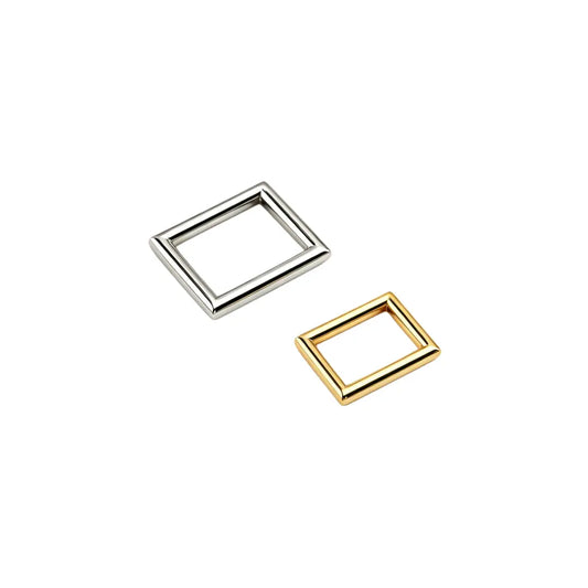 1239 Stainless steel square ring buckle,Gold/silver,Multiple size