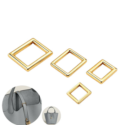 1239 Stainless steel square ring buckle,Gold/silver,Multiple size