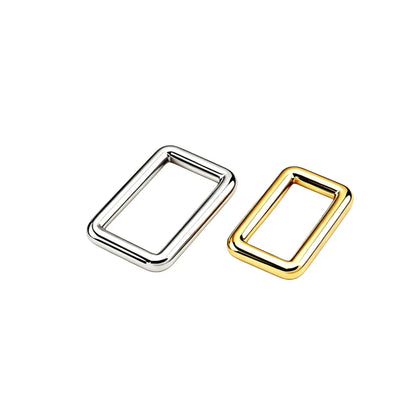 1240 Stainless steel square ring buckle,Gold/silver,Multiple size