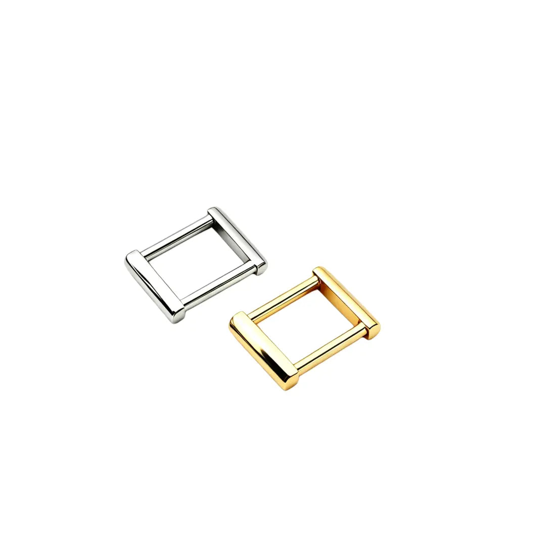 1244 Stainless steel square ring buckle,Gold/silver