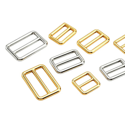 1245 Stainless steel Tri-Glide Buckle,Gold/silver,Multiple size