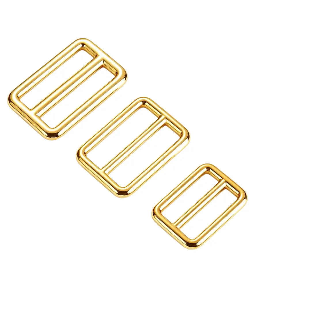 1245 Stainless steel Tri-Glide Buckle,Gold/silver,Multiple size