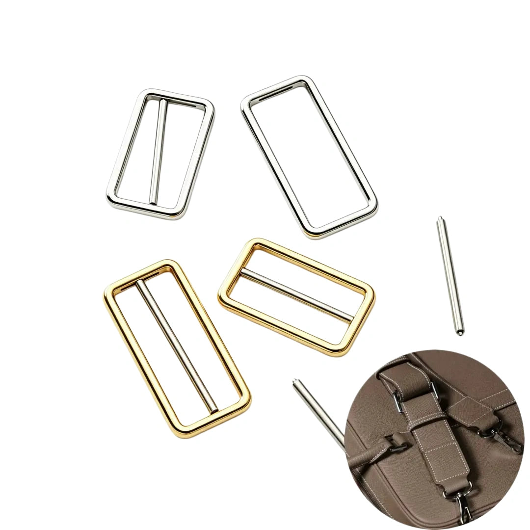 1246 Stainless steel  Detachable Adjustable Tri-Glide Buckle,Gold/silver,Multiple size
