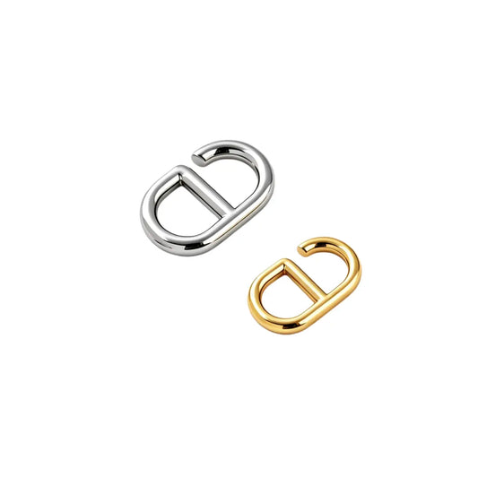 1247 Stainless steel  Adjustable Double D Ring Buckle,Gold/silver,Multiple size