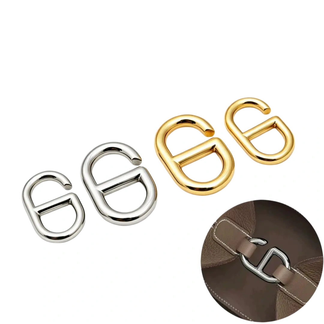 1247 Stainless steel  Adjustable Double D Ring Buckle,Gold/silver,Multiple size