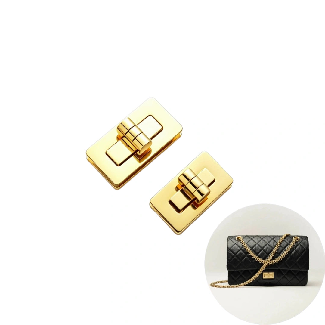 1272  Stainless Steel Twist Lock ,Gold/silver,Two sizes