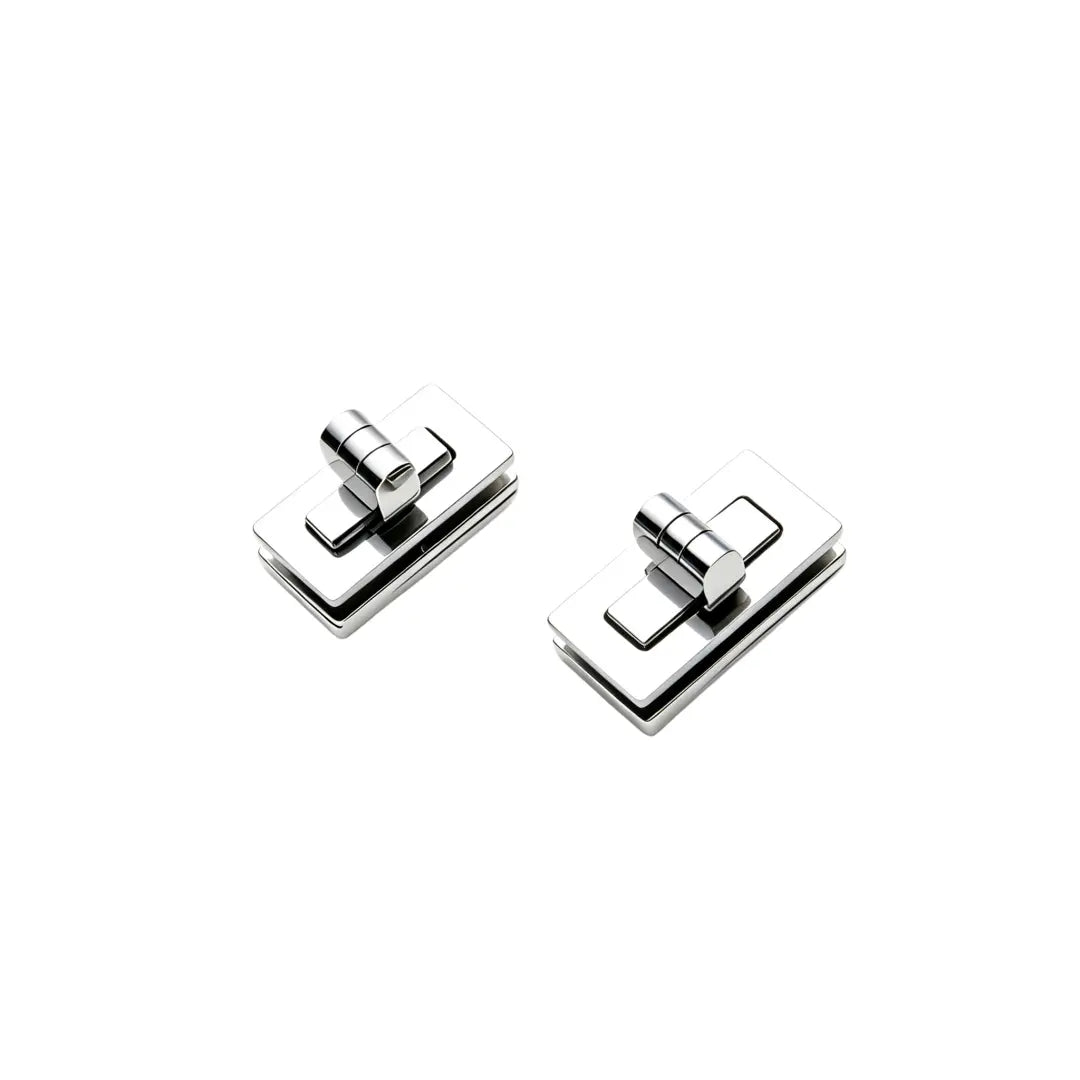 1272  Stainless Steel Twist Lock ,Gold/silver,Two sizes