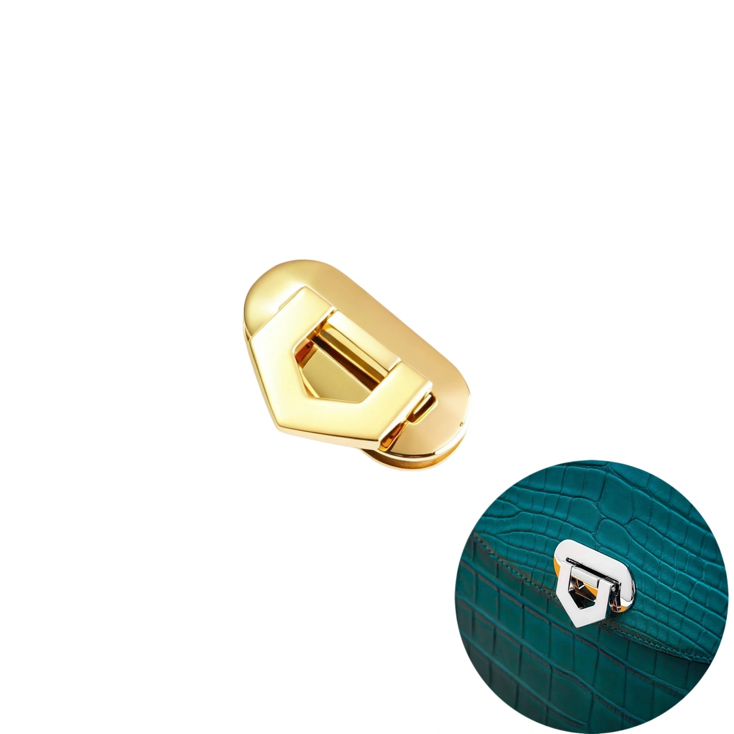 1278 Stainless Steel Arrow Turn Lock ,Gold/silver