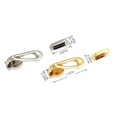 1276 Stainless Steel Water-Drop Turn Lock   ,Gold/silver