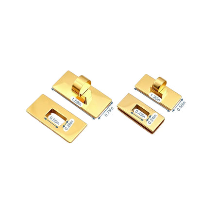 1271  Stainless Steel Twist Lock ,Gold/silver,Two sizes