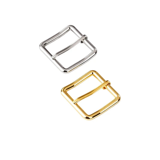 1296 Stainless Steel  Heel Bar Buckle ,Gold/silver,Four sizes