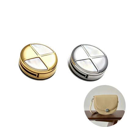 1258 Luxury Natural Mother of Pearl Premium Stainless Steel Twist Lock,Gold/silver