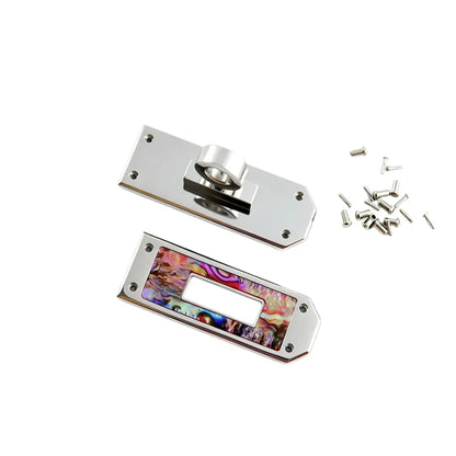 1260 Stainless Steel Luxury Natural Mother of Pearl Turn Lock & Belt Buckle,Gold/silver