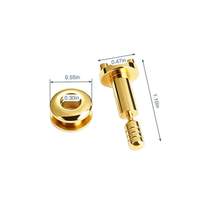 1270 Stainless Steel Spring Turn Lock,Gold/silver