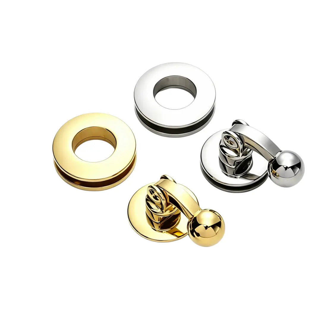 1275 Stainless Steel Spring Turn Lock,Gold/silver