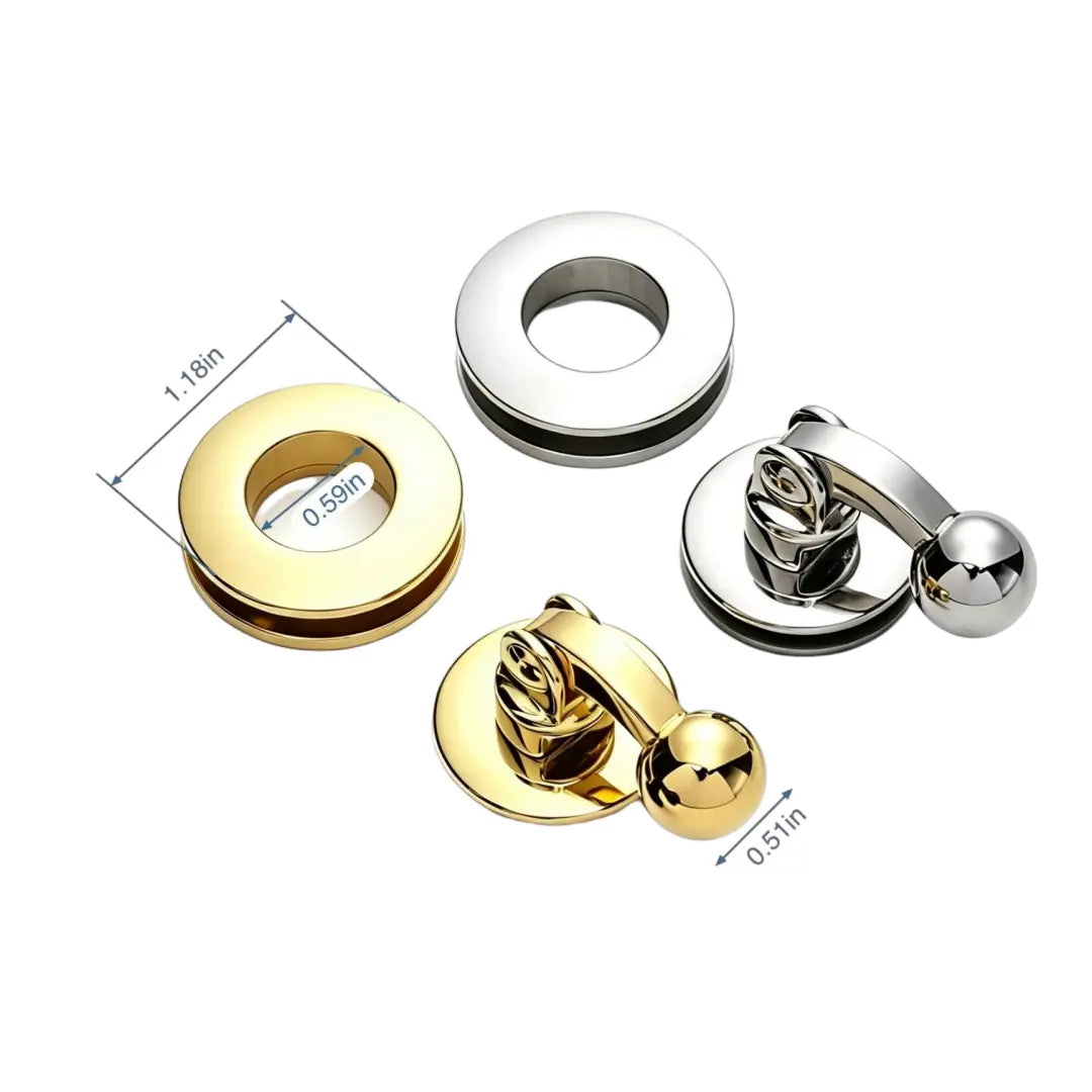1275 Stainless Steel Spring Turn Lock,Gold/silver