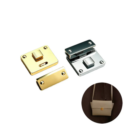 1279 Stainless Steel Square Turn Lock ,Gold/silver,Two sizes