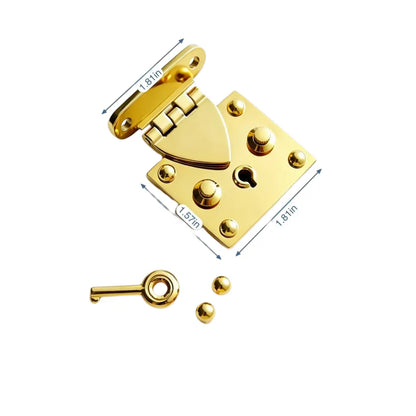 1284 Stainless Steel Keyed Spring Latch Lock for Wooden Boxes ,Gold/silver