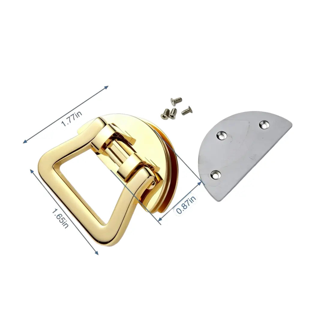 1282 Stainless Steel Horseshoe Turn Lock ,Gold/silver
