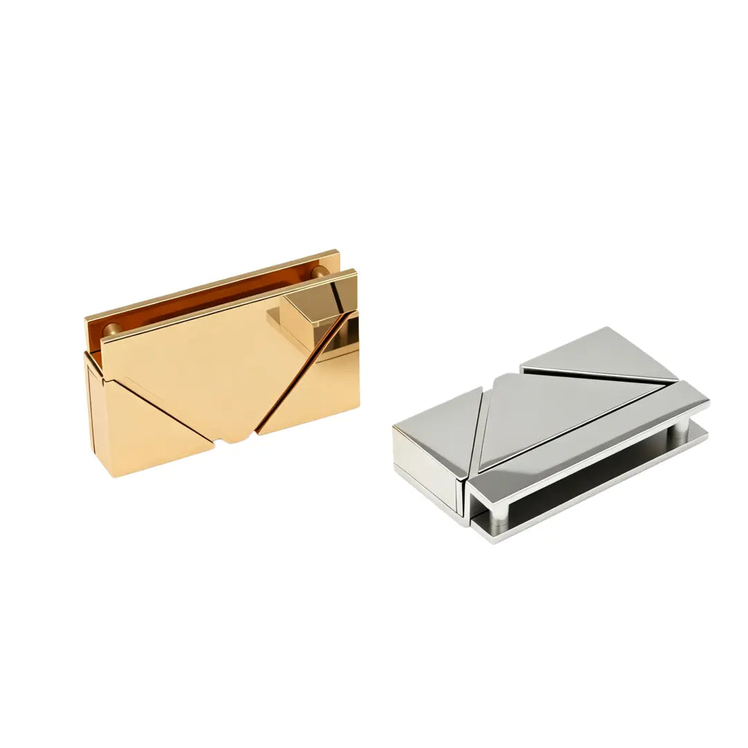 1286 Stainless Steel Inverted Triangle Push Lock,Gold/silver