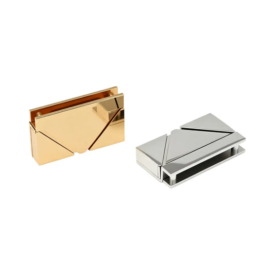 1286 Stainless Steel Inverted Triangle Push Lock,Gold/silver