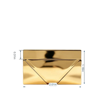 1286 Stainless Steel Inverted Triangle Push Lock,Gold/silver