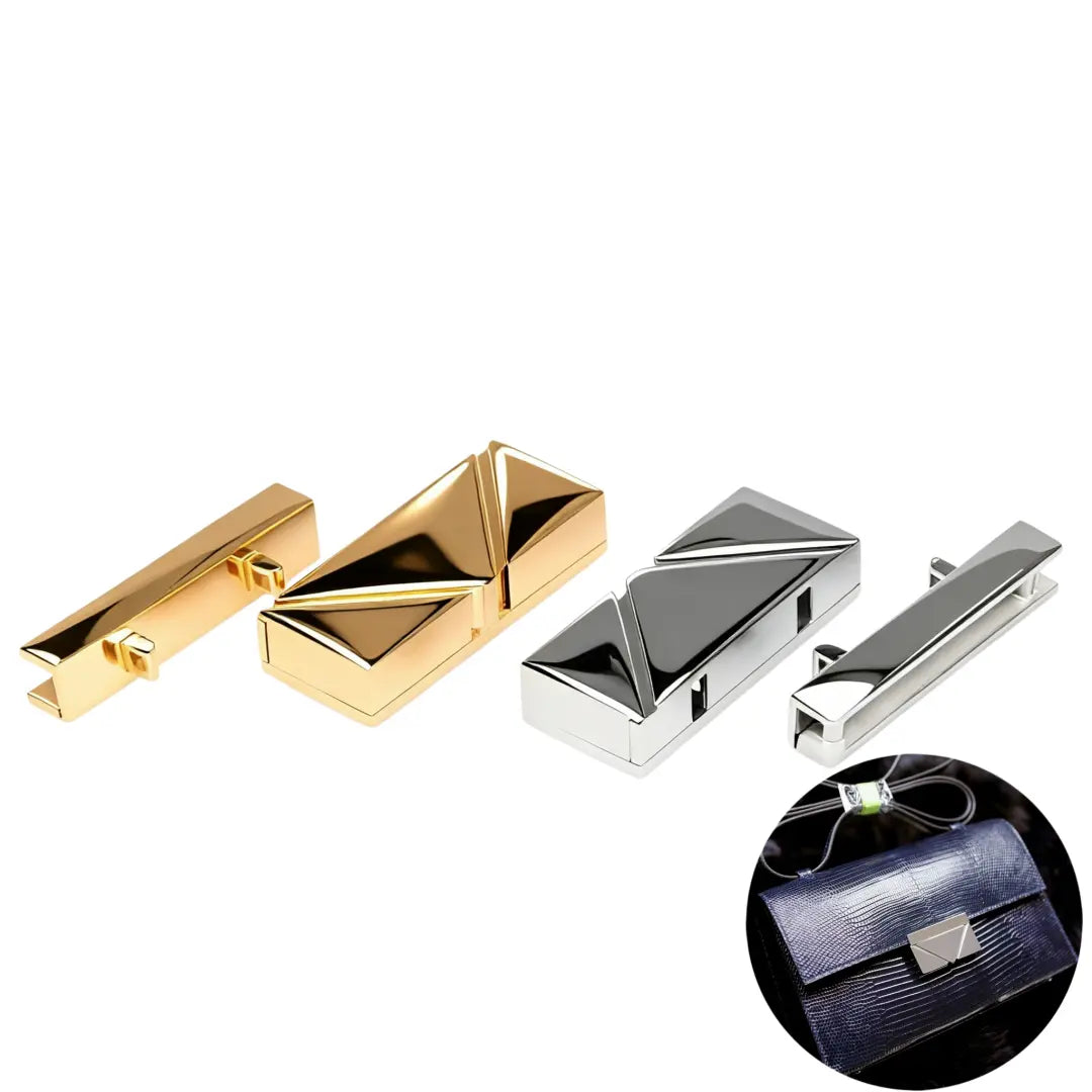 1286 Stainless Steel Inverted Triangle Push Lock,Gold/silver