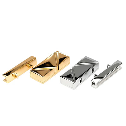 1286 Stainless Steel Inverted Triangle Push Lock,Gold/silver