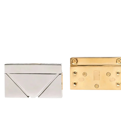 1286 Stainless Steel Inverted Triangle Push Lock,Gold/silver