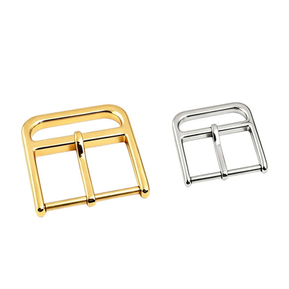 1294 Stainless Steel  Heel Bar Buckle ,Gold/silver,Two sizes