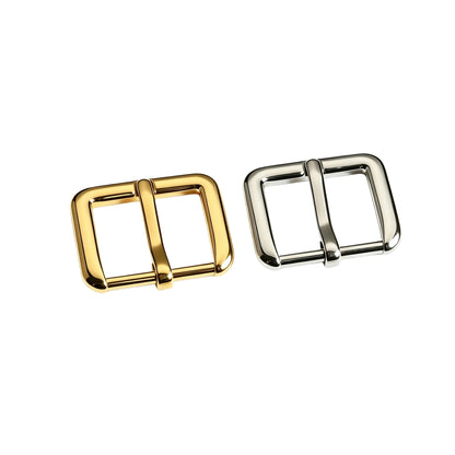 1299 Stainless Steel  Square Heel Bar Buckle ,Gold/silver,Four sizes