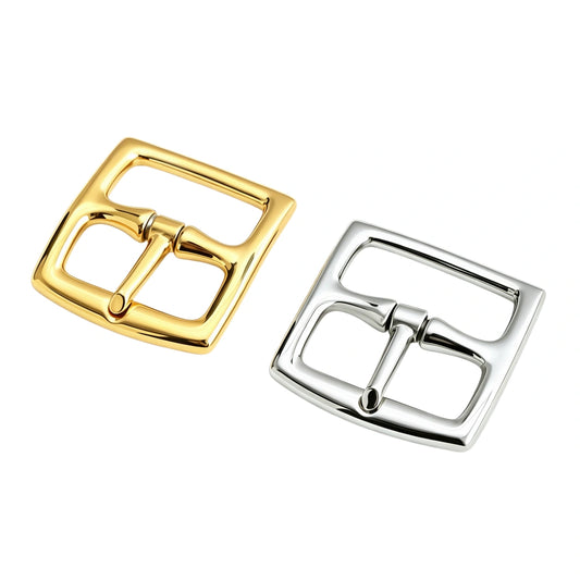 1303 Stainless Steel Horsebit Center Bar Buckle,Gold/silver,Five sizes