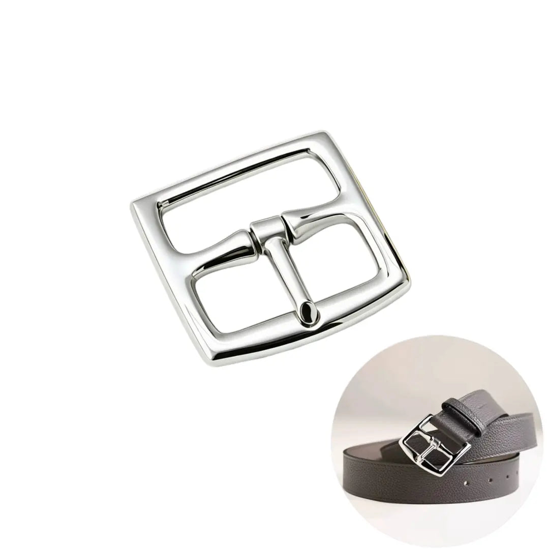 1303 Stainless Steel Horsebit Center Bar Buckle,Gold/silver,Five sizes