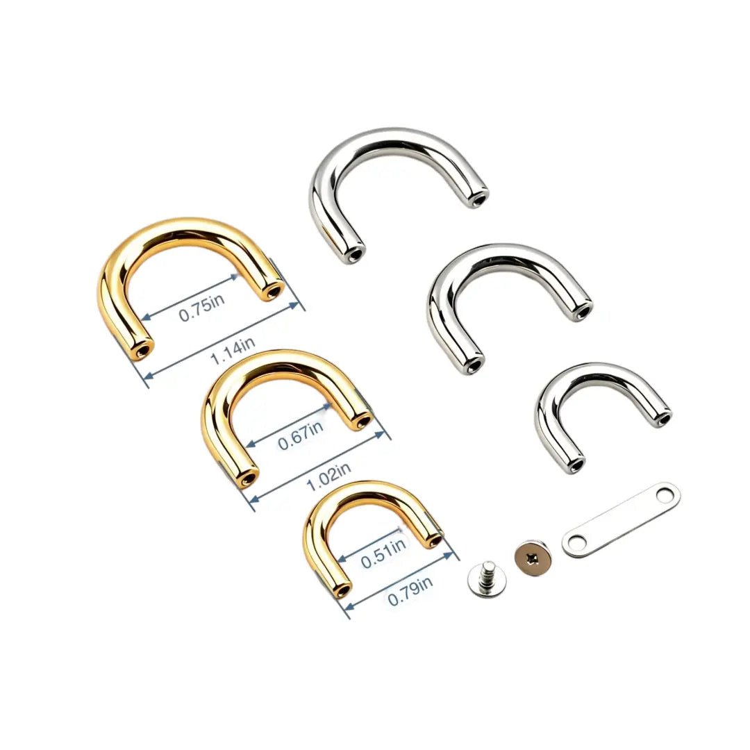 1307 Stainless Steel U-shaped Handle Holder,Gold/silver,Three sizes