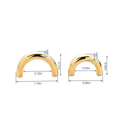 1310 Stainless Steel Arc Handle Holder,Gold/silver,Two sizes