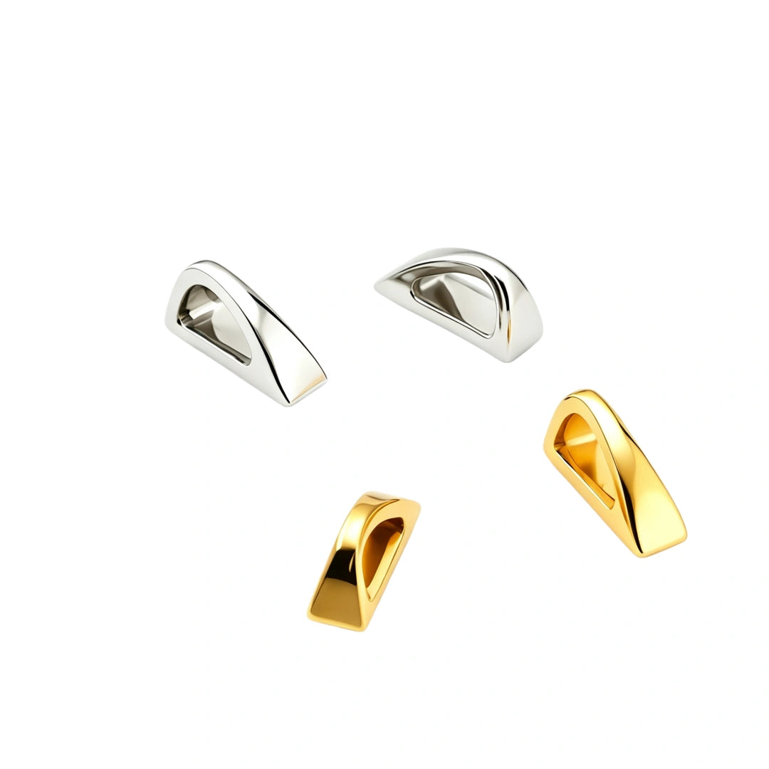 1317 Stainless Steel Drop-shaped handle holder，Gold/silver