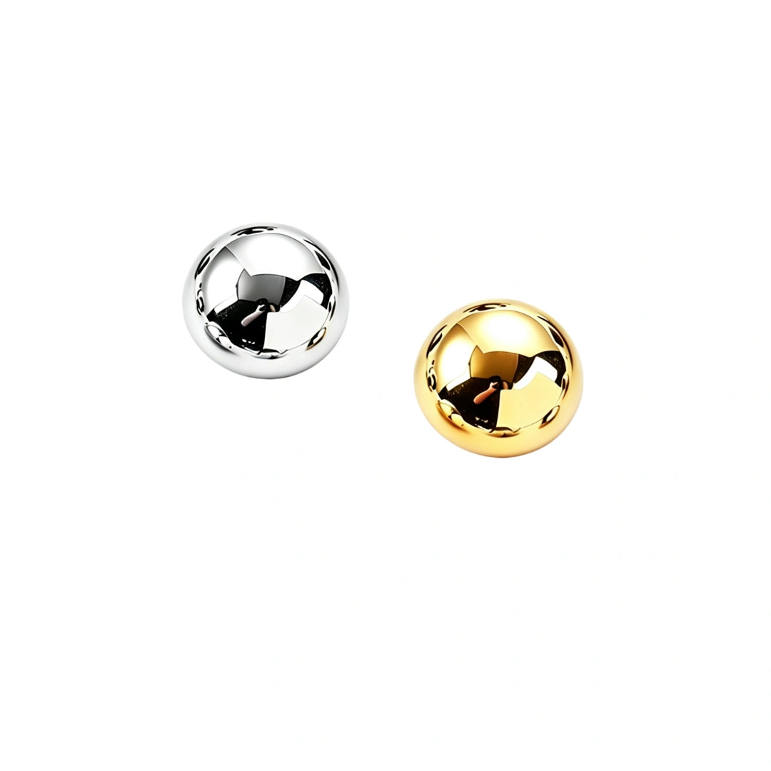 1322 Stainless Steel Round Bag Feet,Gold/silver,Four sizes