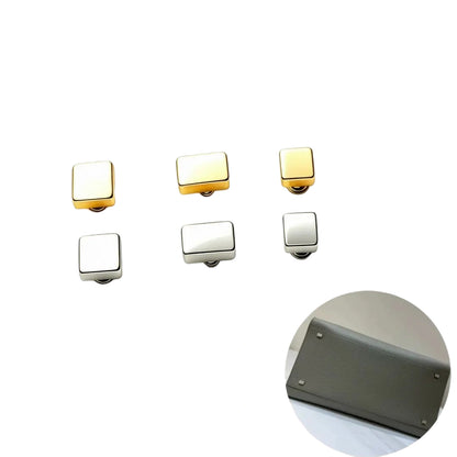 1325 Stainless Steel Square Metal Feet Studs,Gold/silver,Three sizes