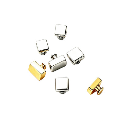 1325 Stainless Steel Square Metal Feet Studs,Gold/silver,Three sizes