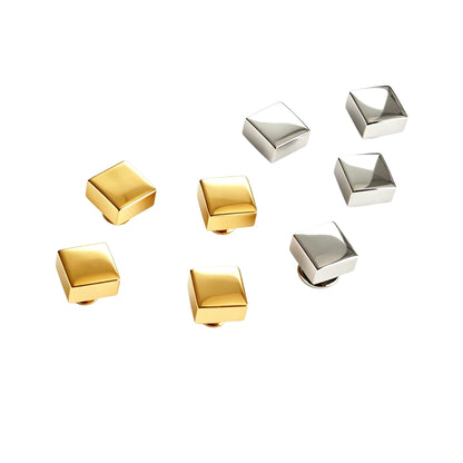 1325 Stainless Steel Square Metal Feet Studs,Gold/silver,Three sizes