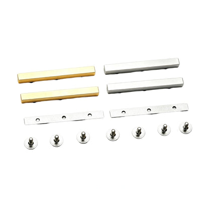 1326 Stainless Steel Long Bar Bag Feet Studs,Gold/silver