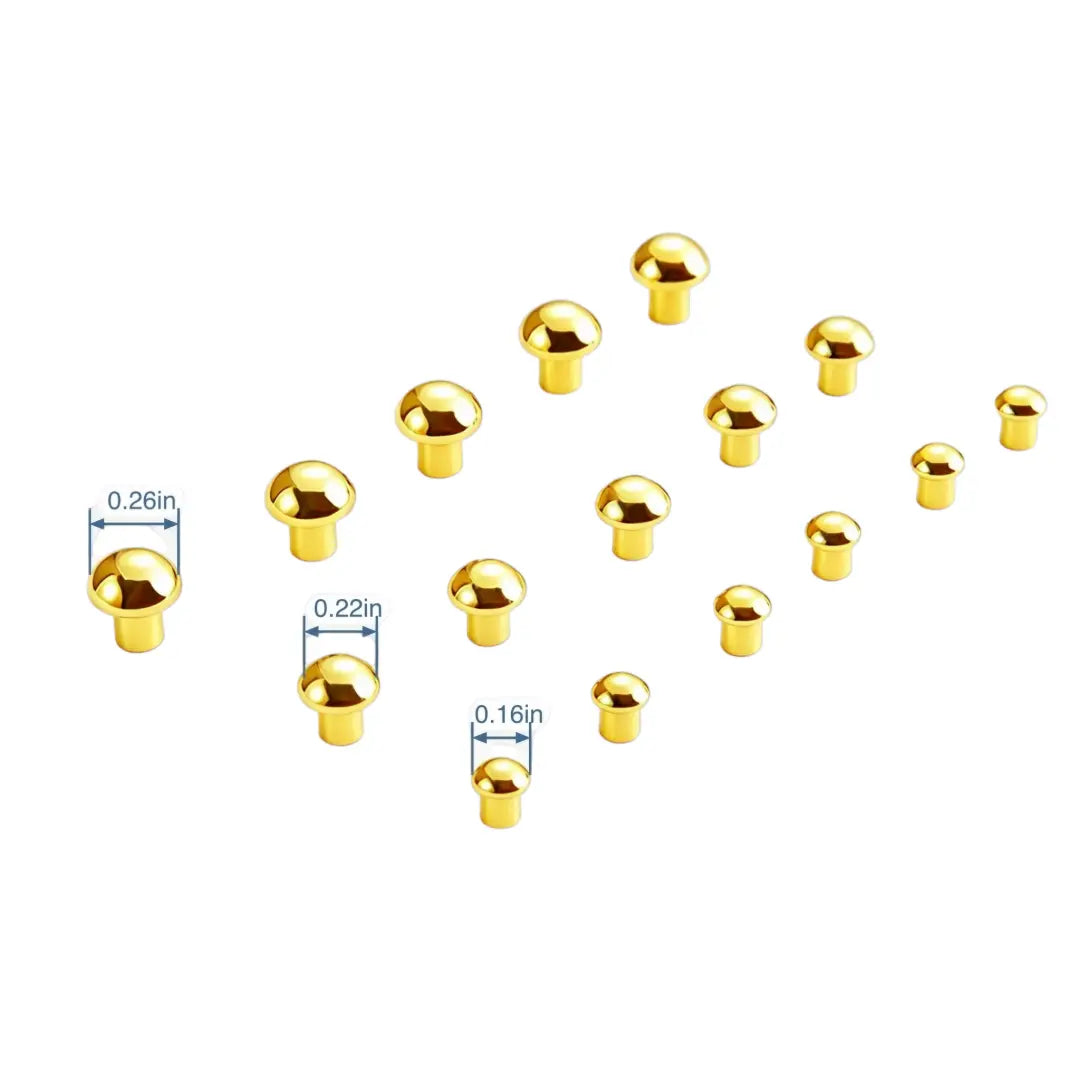 1333 Stainless Steel Rivet Screw ,Gold/silver,Three sizes